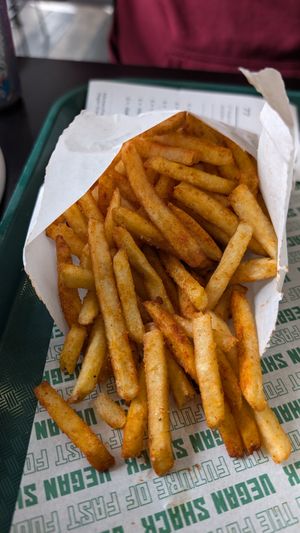 Fries at Vegan Shack - Piccadilly Gardens in Manchester