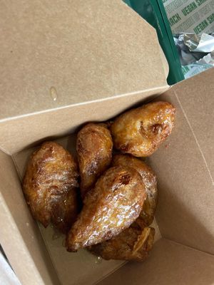 Honey Wings at Vegan Shack - Piccadilly Gardens in Manchester