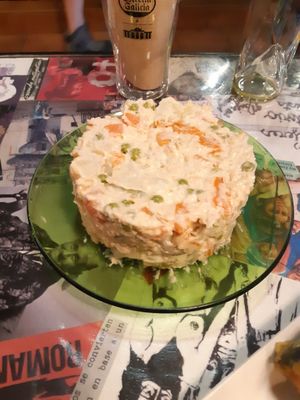 Olivier (aka. Russian) salad at La Pajareria in Madrid