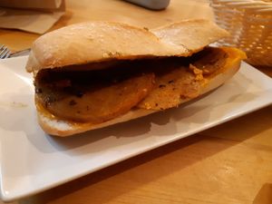 No pork loin sandwich at La Pajareria in Madrid