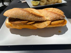 Bocadillo Lomo at La Pajareria in Madrid