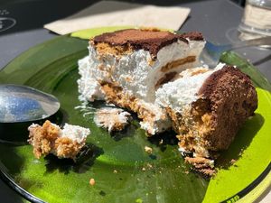 Tiramisu at La Pajareria in Madrid