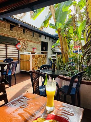 Inside the restaurant   at Mama-Nilma in Cartagena