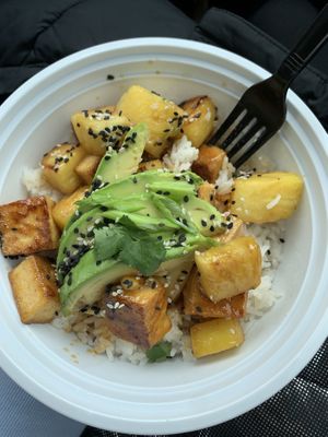 Pineapple stir fry- seasonal   at The Juice Jar in Erie