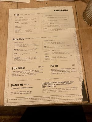 “All Vegetarian Dishes Are Vegan”  at Bang Bang Canteen in London