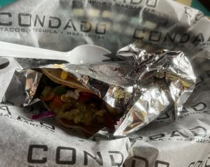 Vegan Dutch Dragon taco  at Condado Tacos in Indianapolis