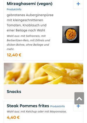 Mirzaghasemi & Pommes at Pars in Kiel