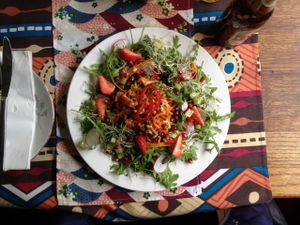 raw salad (- vineger) at Izibiliboco in Hasselt