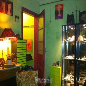 Interior, jewelery cases at Izibiliboco in Hasselt