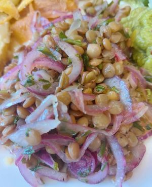 Ceviche de lentejas at Munay in Villeta