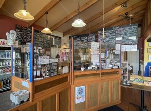 Interior at café SoL in Niantic