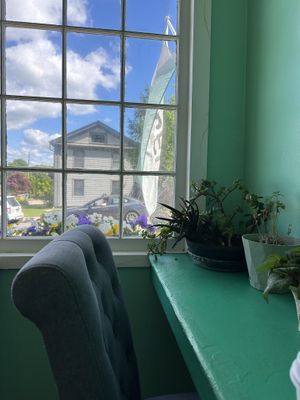 Favorite spot to camp out  at café SoL in Niantic