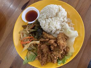 My favorite KFC rice at Nature Vegetarian Delights 大自然素食 - Bukit Purmei in Central Singapore