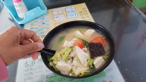 Fish porridge $3.50 at Nature Vegetarian Delights 大自然素食 - Bukit Purmei in Central Singapore