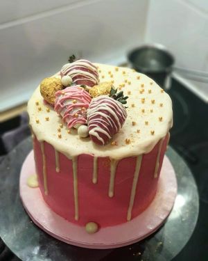 Our lovely cakes coustom made for our guest. at Ninas Place  in Razanac