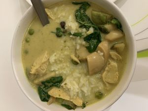 Green curry at Loving Hut - Nonthaburi in Pak Kret