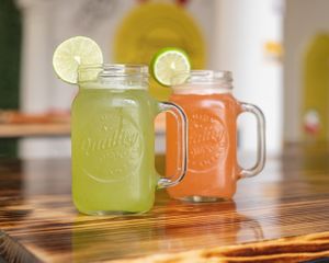 aguas frescas, en 18 pesos :) at Crush in Merida