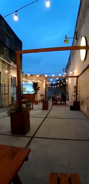 Cute outdoor area at Crush in Merida