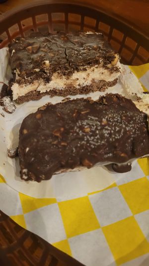 Vegan Snickers (soo good) at Crush in Merida