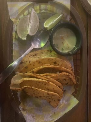 Tacos de virria  at Crush in Merida