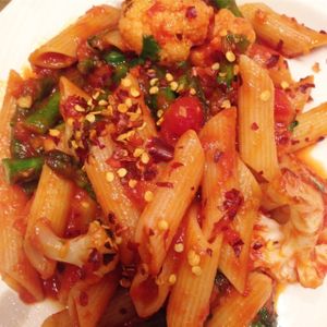 Pasta the chef made for us  at Wynn Hotel - The Buffet in Las Vegas