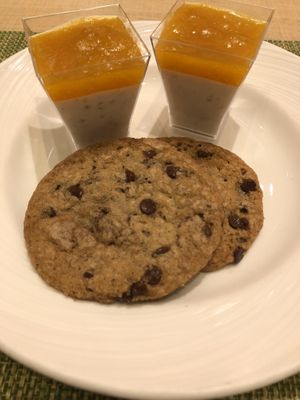 Choc chip cookies & mango tapioca pudding  at Wynn Hotel - The Buffet in Las Vegas