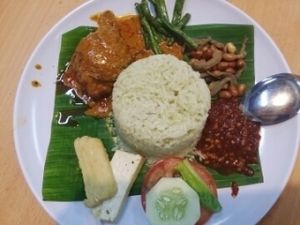 Vegetarian Nasi Lemak, irresistible aroma and taste~  at U Yen Vegetarian in Kuala Lumpur