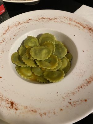 Vegan ravioli   at La Terrazza in Valencia