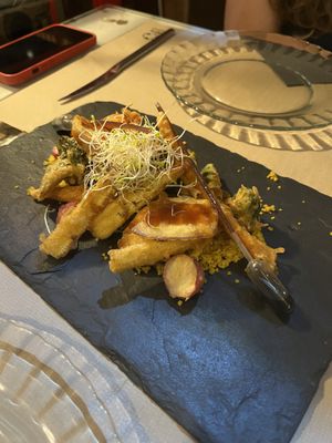 Tempura  at Peso Neto in Bilbao