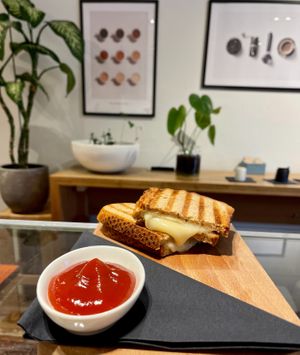 Vegan tosti  at Buno Coffee in Amsterdam