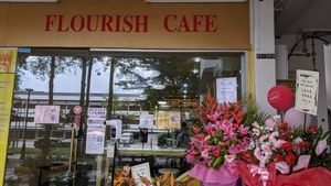 Stall front at Flourish Cafe 繁荣素食咖啡厅 in West Singapore