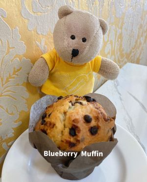Blueberry muffin  at Flourish Cafe 繁荣素食咖啡厅 in West Singapore