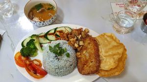 Nyonya rice at Flourish Cafe 繁荣素食咖啡厅 in West Singapore