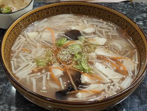 mee sua soup at Flourish Cafe 繁荣素食咖啡厅 in West Singapore