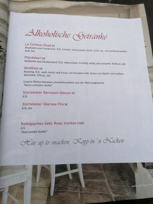 Getränke at Blumencafé Rügen in Wiek