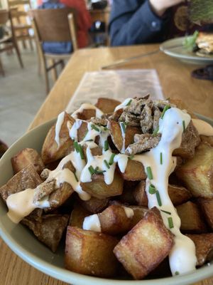 Batatas Bravas with vegan mayo   at The Hungry Gull in Isle Of Skye