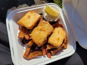 Tofish & Chips at The Hungry Gull in Isle Of Skye