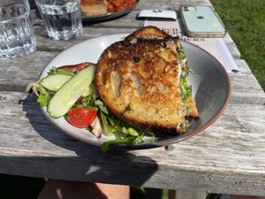 Vegan haggis toastie   at The Hungry Gull in Isle Of Skye