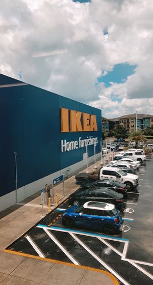 view from the restaurant  at IKEA in Orlando