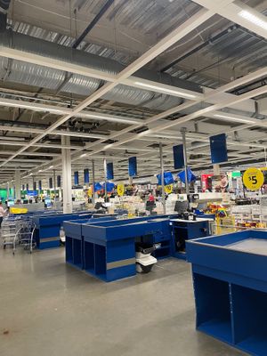 Bistro is near check out at IKEA in Orlando