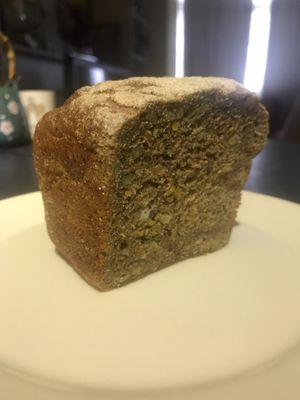 Seeded Rye Loaf (almost finished) at Docker Bakery in Folkestone