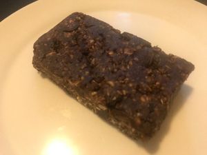 Date, Oat and Chocolate Slice (vegan and free from refined sugars£ at Docker Bakery in Folkestone