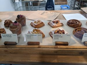 Some of the pastries at Docker Bakery in Folkestone