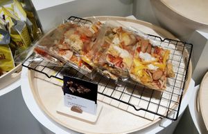 Savory bread at Vegan Veganing in Seoul