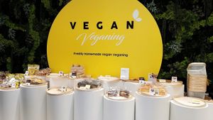 Display of bakery products at Vegan Veganing in Seoul