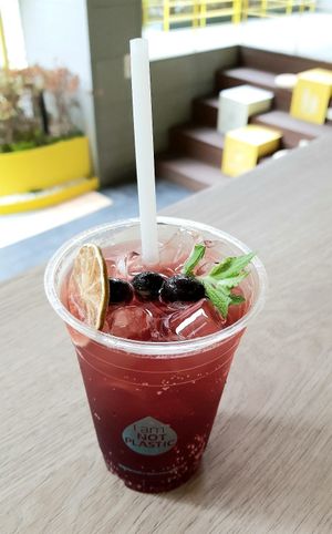 Sangria (non alcoholic) at Vegan Veganing in Seoul