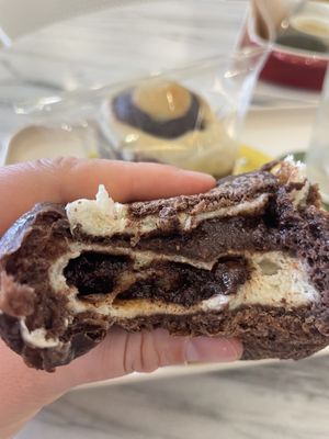 Chocolate bread - a bit chewy and could have more chocolate   at Vegan Veganing in Seoul