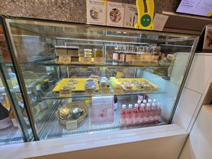 Refrigerator case at Vegan Veganing in Seoul