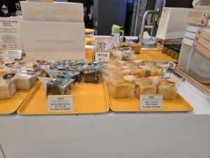 Baked goods at Vegan Veganing in Seoul