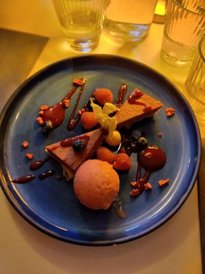 Dessert at Sæta Svínið Gastropub in Reykjavik